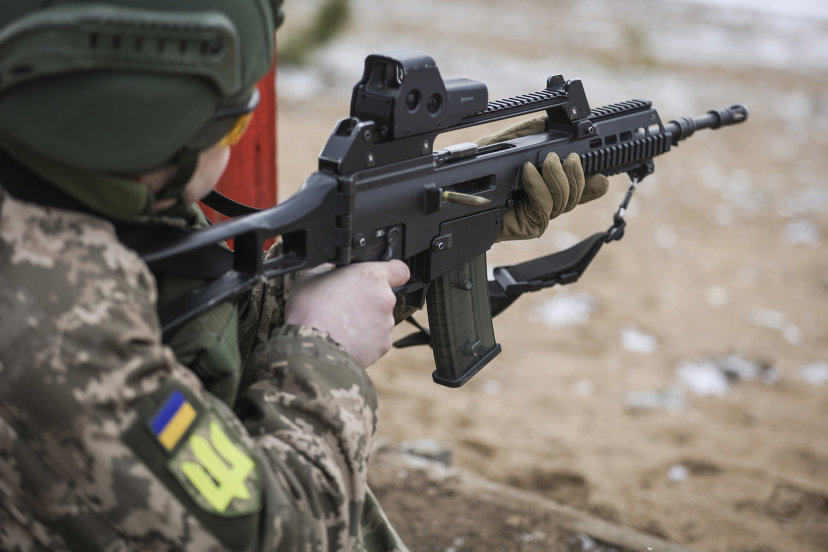 Per plataus masto invazijos metines Ukrainos kariai baigė mokymus Lietuvoje