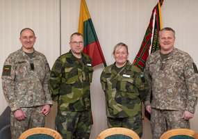 National Defence Volunteer Force visited by Chief of Sweden’s National Home Guard Maj Gen Laura... - 1