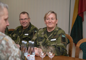 National Defence Volunteer Force visited by Chief of Sweden’s National Home Guard Maj Gen Laura... - 2