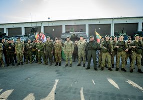NATO Jungtinės pajėgų vadavietės Brunsume vado vizito metu aptarti regioniniai gynybos planai - 14
