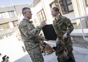 Keturkojų karių rikiuote Lietuvos kariuomenėje paminėta Šuns diena  - 4