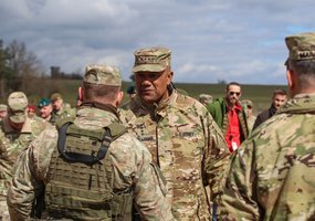 Lietuvos kariuomenės artileristai su haubicomis PzH2000 dalyvavo tarptautinėse pratybose Vokietijoje - 8