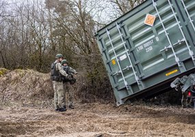 Lietuvos kariuomenės artileristai su haubicomis PzH2000 dalyvavo tarptautinėse pratybose Vokietijoje - 9