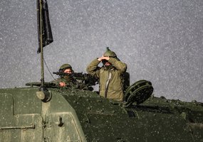 Lietuvos kariuomenės artileristai su haubicomis PzH2000 dalyvavo tarptautinėse pratybose Vokietijoje - 3