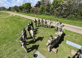Mokymo ir doktrinų valdybos vadas lankė Lietuvos karius tarptautinėje operacijoje „Interflex“ - 3