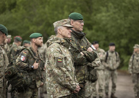 Tarptautiniuose mokymuose „Geležinis vilkas 2023-I“ Lietuvos kariuomenė treniruojasi sąveikai su... - 1