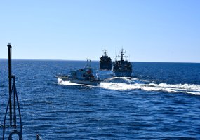 Lietuvos kariuomenės Karinių jūrų pajėgų karo laivas „Skalvis“ dalyvavo Švedijos Karalystės... - 8