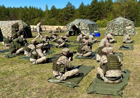 Tarp Margirio batalione besitreniravusių rezervo karių – iš Sakartvelo atvykęs fotografas - 2