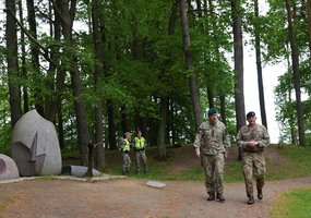 NATO Jungtinės pajėgų vadavietės Brunsume štabo viršininko pavaduotojo vizitas Lietuvoje  - 1