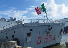 Italian Navy's guided missile destroyer ITS Caio Duilio on a port visit in Klaipėda - 1