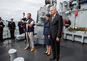 Tradicinės Jūros šventės ceremonijos metu pagerbti žuvusieji jūroje - 7