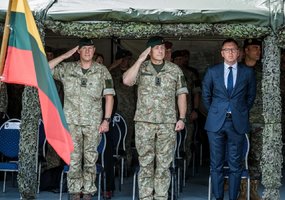 Tarnybą Lietuvoje pradeda naujos rotacijos NATO Priešakinių pajėgų kovinė grupė  - 7