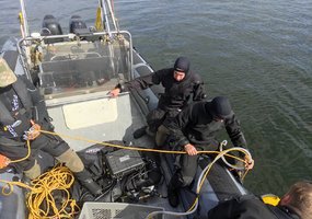 Lietuvos kariuomenės Karinių jūrų pajėgų narai dalyvauja tarptautinėse išminavimo pratybose - 2