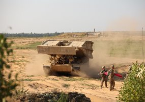 Lietuvos ir JAV rotacinių pajėgų kariai dalyvavo bendrose inžinerinių kliūčių įveikimo pratybose - 3