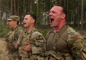 Tradicinį kavaleristų „Pentinų žygį“ kartu įveikė JAV ir Lietuvos kariai - 2