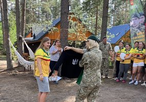 Dar vienas išeivijos jaunuolių susitikimas su kariais stovykloje „Pasaulio Lietuva“ - 1