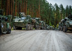 Fotogalerija: gynybos operacija tarptautinių pratybų „Geležinis vilkas 2023-2“ metu  - 1