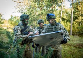 Fotogalerija: gynybos operacija tarptautinių pratybų „Geležinis vilkas 2023-2“ metu  - 9
