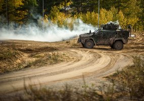 Fotogalerija: gynybos operacija tarptautinių pratybų „Geležinis vilkas 2023-2“ metu  - 19