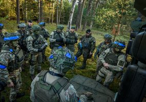 Fotogalerija: gynybos operacija tarptautinių pratybų „Geležinis vilkas 2023-2“ metu  - 10