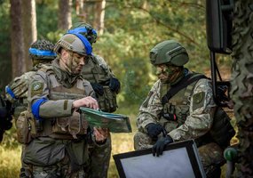 Fotogalerija: gynybos operacija tarptautinių pratybų „Geležinis vilkas 2023-2“ metu  - 11