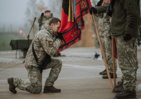 Prie memorialo Lietuvos partizanams prisiekė kariai savanoriai - 3