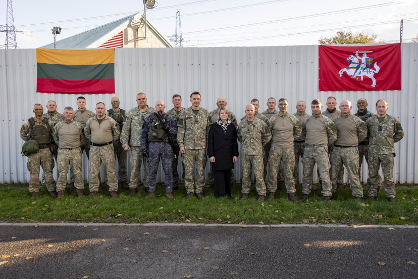 TO Interflex karius aplankė Mokymo ir doktrinų valdybos vadas brg. gen. Modestas Petrauskas