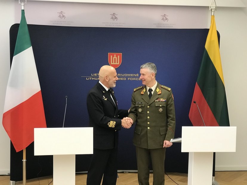 Chief of Defence of Italy on a visit in Lithuania: Rotational Air Defence model and Lithuania’s...