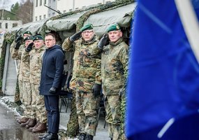 Tarnybą Lietuvoje pradeda penkioliktosios rotacijos NATO Priešakinių pajėgų kovinė grupė - 14