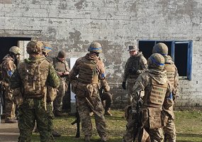 Mokymo misijoje „Interflex“ rengiami nauji ir karinėse operacijose dalyvavę Ukrainos kariai - 1