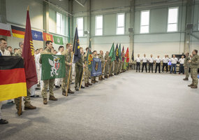 Lietuvos ir sąjungininkų kariai kovoja brigados “Geležinis vilkas” kovinės savigynos turnyre - 2