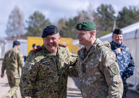 Vėliavos pakėlimo ceremonija atidaryta Portugalijos kariuomenės rotacinių pajėgų stovykla - 4