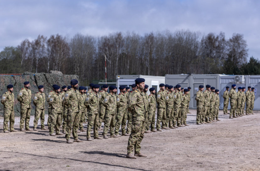 Vėliavos pakėlimo ceremonija atidaryta Portugalijos kariuomenės rotacinių pajėgų stovykla