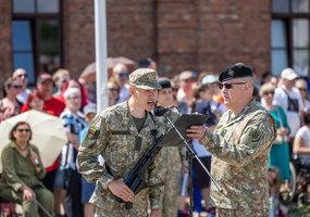 Būsimieji karo inžinieriai davė ištikimybės Lietuvai priesaiką - 2
