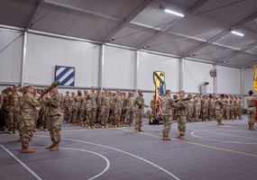 Pabradės poligone vyko JAV rotacinių pajėgų vienetų pasikeitimo ceremonija - 2