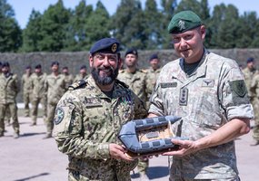 Išlydėti tarnybą Lietuvoje baigę septintojo Portugalijos rotacinių pajėgų kontingento kariai - 4