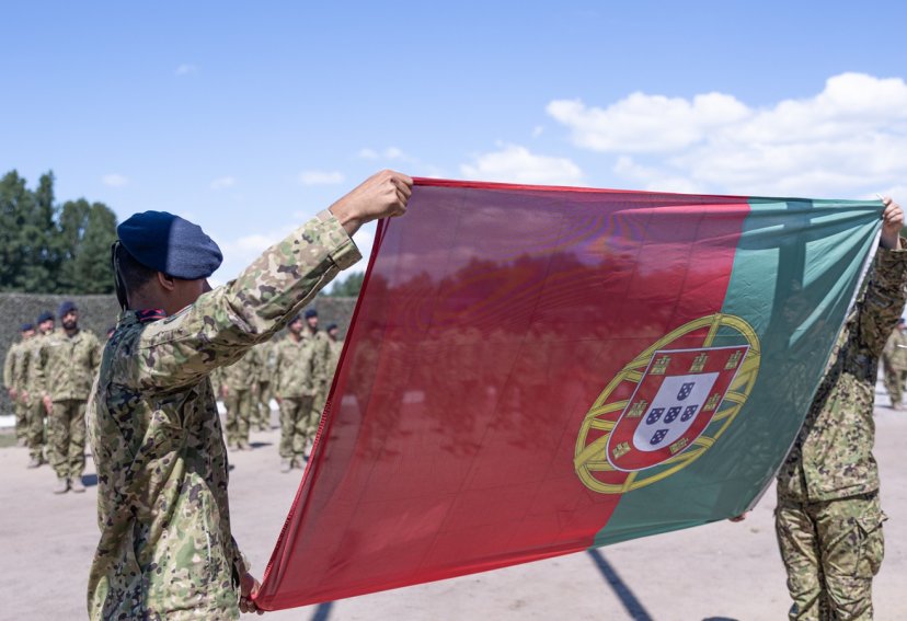 Išlydėti tarnybą Lietuvoje baigę septintojo Portugalijos rotacinių pajėgų kontingento kariai