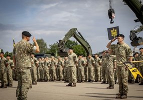Vadovavimą Inžinerijos batalionui pradeda mjr. Ramūnas Sabaitis - 8