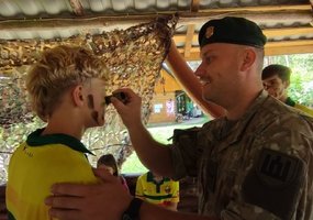 Pasaulio lietuvių vasaros stovykloje įvyko susitikimas su Lietuvos kariuomenės kariais - 4