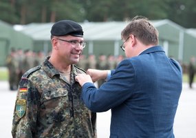 New rotation of the NATO enhanced Forward Presence Battalion Battle Group begins tour of duty in... - 2