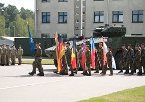 New rotation of the NATO enhanced Forward Presence Battalion Battle Group begins tour of duty in... - 11