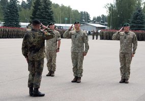 New rotation of the NATO enhanced Forward Presence Battalion Battle Group begins tour of duty in... - 1