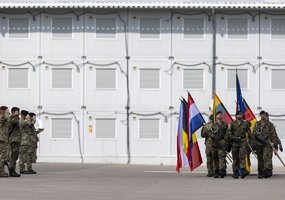 New rotation of the NATO enhanced Forward Presence Battalion Battle Group begins tour of duty in... - 10
