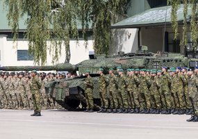 New rotation of the NATO enhanced Forward Presence Battalion Battle Group begins tour of duty in... - 5