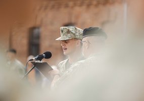 Kario priesaiką Lietuvai davė jubiliejinė 15-oji būsimųjų karo inžinierių laida - 1