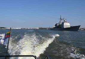 Klaipėdos uoste JAV raketinio kreiserio „USS Normandy“ vizitas - 3