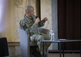 Lietuvos karininkų ramovėje vyko diskusija „Valios ir logistikos reikšmė karo metu“ - 1