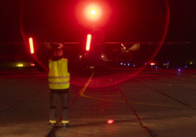 Lithuanian Armed Forces aircraft successfully touched down in Šiauliai with Lithuanian and... - 1