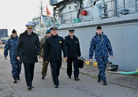 Inspector for the Navy of the Republic of Poland Vice Admiral Jarosław Ziemiański visited the... - 2