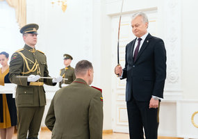 Pulkininkui Aurelijui Alasauskui suteiktas brigados generolo laipsnis - 1